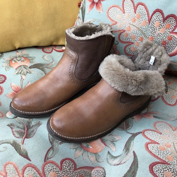 Frye Shoes - The Frye company shearling leather zip boots